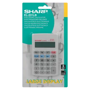 Sharp El-W231Lb Basic Electronic Calculator – Large Display 1
