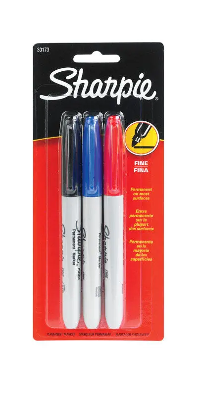 Sharpie Fine Point Permanent Markers – Assorted Colors, 3-Pack (Pack Of 6 Boxes, Model 30173) 1