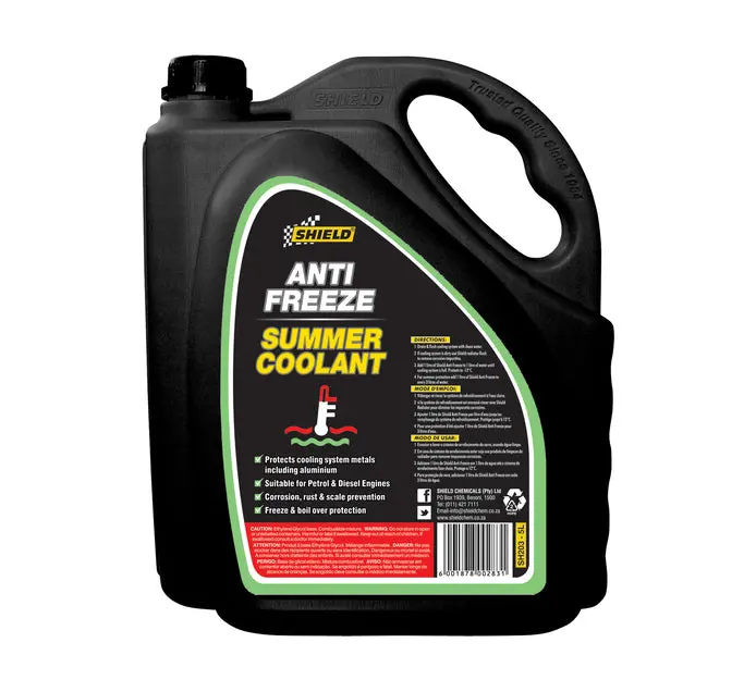 Shield Antifreeze Coolant Concentrate – 5L Engine Protection Formula 1