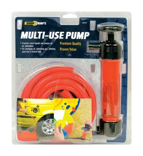 Shop Craft Multi-Use Manual Siphon Pump For Fuel, Oil, And Fluid Transfer (Model 36667) 1