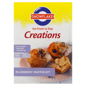 Snowflake Blueberry Muffin Mix – 600G Baking Kit 1