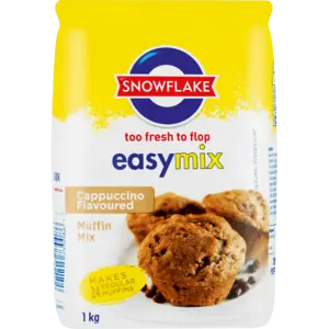 Snowflake Cappuccino Flavoured Muffin Mix – 1Kg Easy-Bake Kit 1