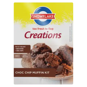 Snowflake Chocolate Muffin Mix – 560G Baking Kit 1