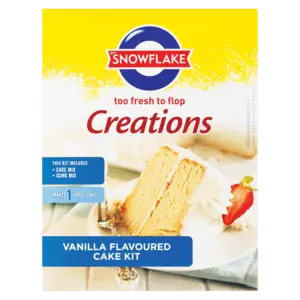 Snowflake Classic Vanilla Cake Mix – 800G Baking Kit 1
