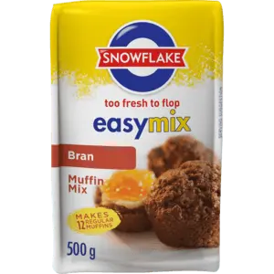 Snowflake High-Fibre Bran Muffin Mix – 500G Baking Kit 1