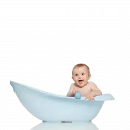 Snuggle Time Baby Bath Tub – Blue Foldable Design 1
