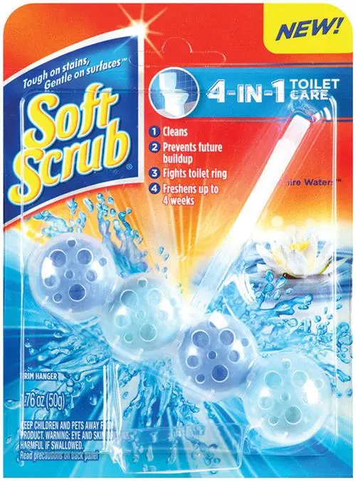 Soft Scrub 4-In-1 Toilet Bowl Cleaner – Antibacterial, Deodorizing, And Stain-Removing (Case Of 6) 1