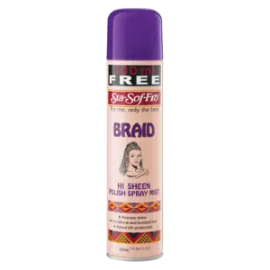 Sta-Sof-Fro Braid Hi-Sheen Polish Mist – 350 Ml Glossy Finish Spray For Braided Styles 1