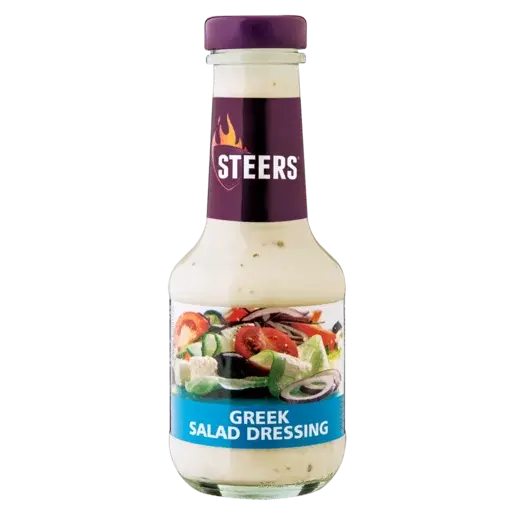 Steers Greek Salad Dressing – 375Ml Zesty Bottled Dressing 1