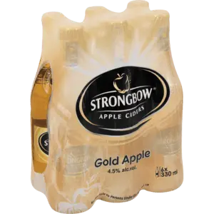 Strongbow Gold Apple Cider – Pack Of 6 X 330Ml Bottles 1