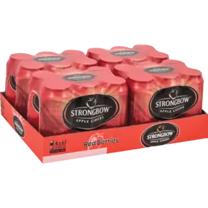 Strongbow Red Berries Cider – Case Of 24 X 440Ml Cans 1