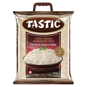 Tastic Parboiled Long-Grain Rice – 10 Kg Bag 1