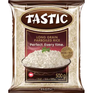 Tastic Parboiled Long Grain Rice – 20Kg Case (40 × 500G) 1