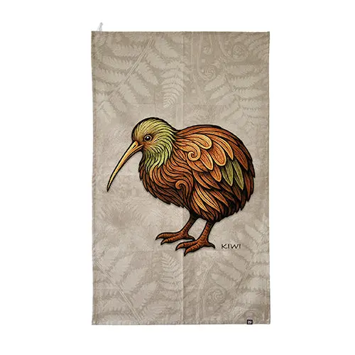 Tea Towel Set – Nest Collection: Kiwi Bird Print 1