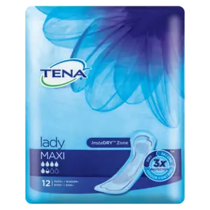 Tena Lady Maxi Pads – 12-Count High-Capacity Daytime Protection 1