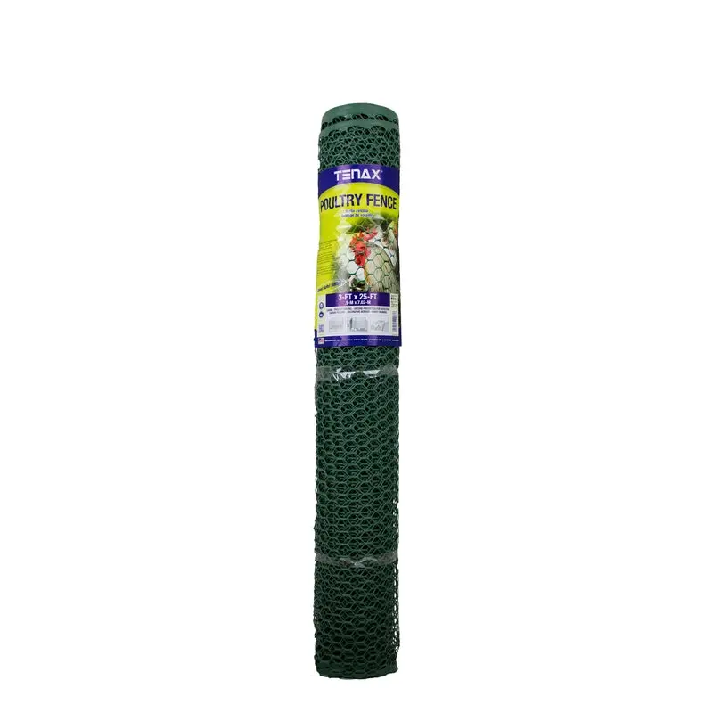 Tenax 3 Ft × 25 Ft Green Poultry Netting (Model 72121128) 1