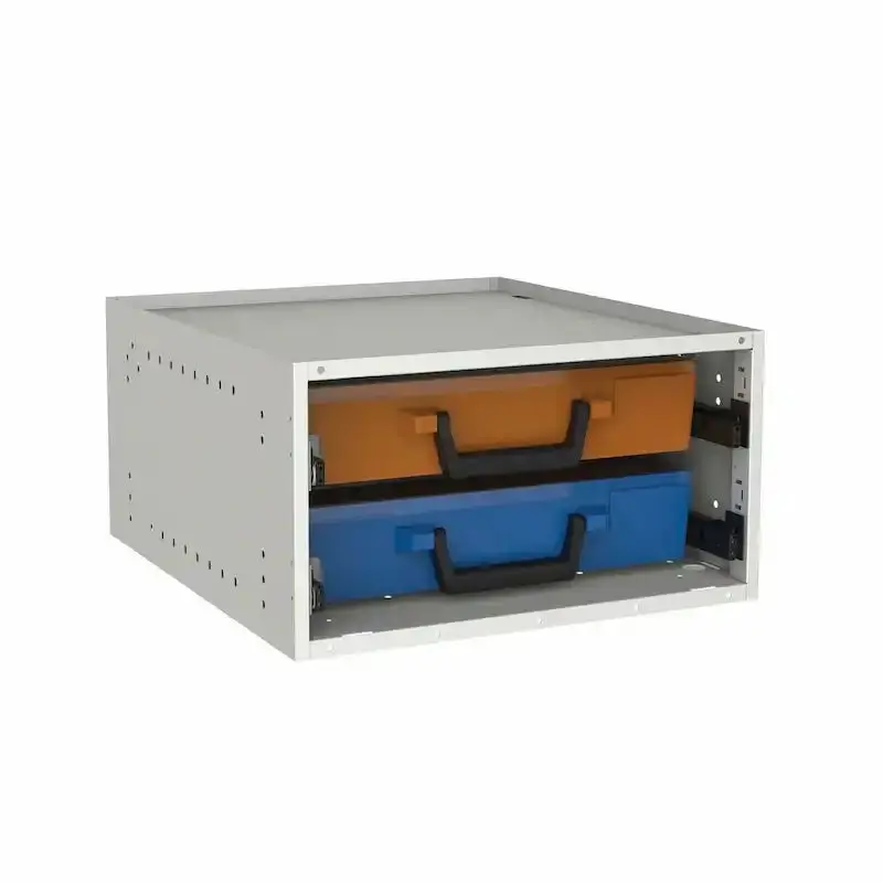 Two-Drawer Modular Parts Organization Cabinet Kit 1
