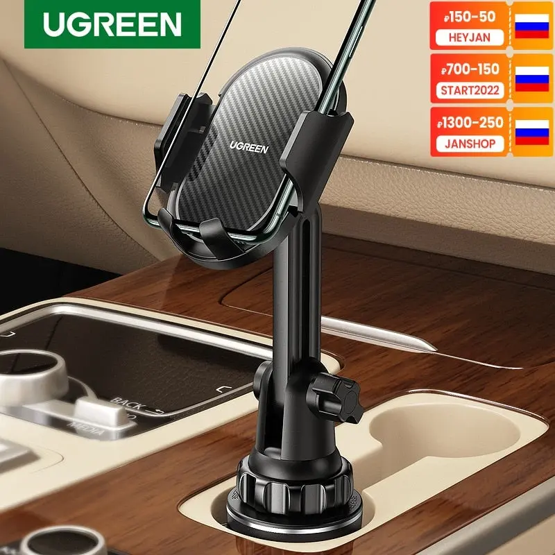 Ugreen Suction Cup Car Phone Holder – Adjustable Mobile Stand For Vehicles 1
