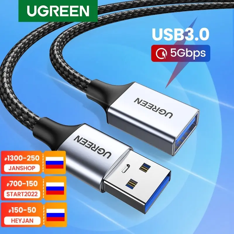 Ugreen Usb 3.0 Extension Cable – Male-To-Female High-Speed Data Transfer Cable 1