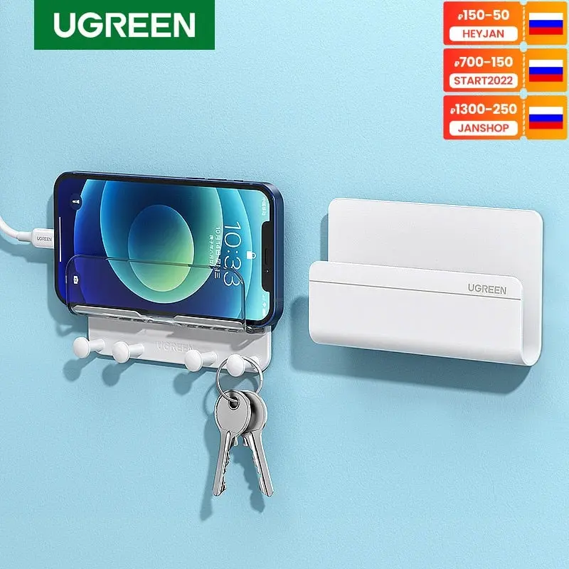 Ugreen Wall-Mountable Phone Stand – Adjustable Bracket For Iphone 13/12 1