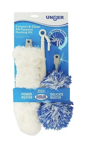 Unger Click & Dust All-Surface Dusting Kit – Ergonomic Multi-Use Cleaning System (Model 978270) 1