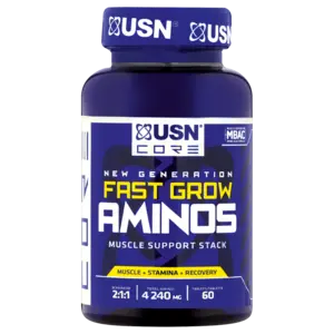 Usn Core New Generation Fast Grow Aminos – Muscle Recovery & Growth Stack (60 Capsules) 1