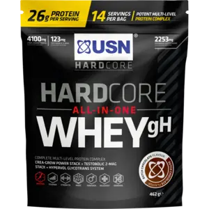 Usn Hardcore All-In-One Dutch Chocolate – Whey-Based Mass Gainer, 462G 1