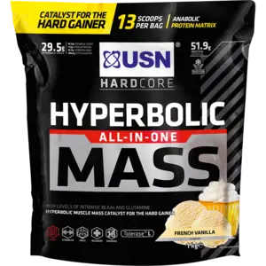 Usn Hardcore Hyperbolic Mass French Vanilla – Complete Mass Builder, 1Kg 1
