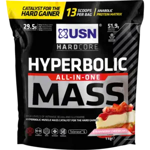 Usn Hardcore Hyperbolic Mass Strawberry Cheesecake – All-In-One Anabolic Matrix, 1Kg 1