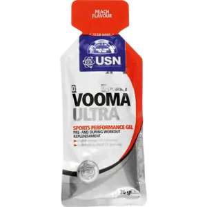 Usn Vooma Ultra Peach Sports Gel – Electrolyte-Enhanced Fuel, 36G 1