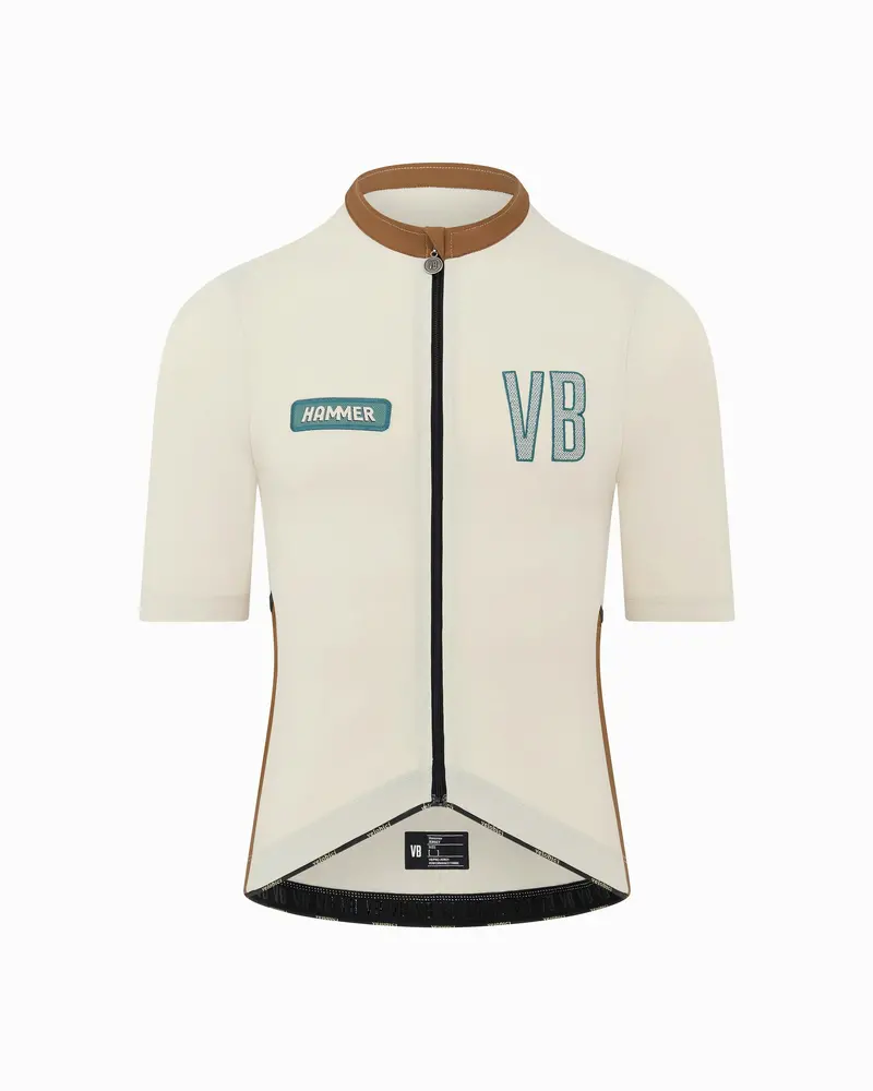 Velobici Hammer Cycling Jersey – Pumice Stone & Argon Oil Print 1