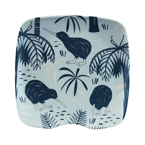 Vintage Kiwi-Themed Bamboo Spoon Rest 1