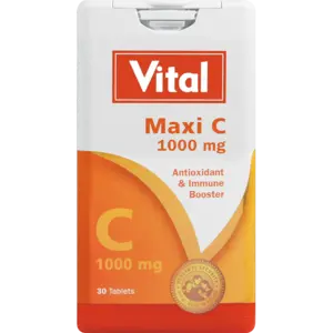 Vital Maxi-C Vitamin C – 1000Mg Chewable Tablets (30 Count) 1