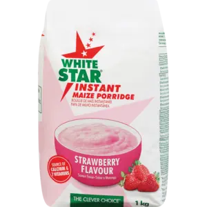 White Star Strawberry Instant Maize Porridge – 1Kg 1