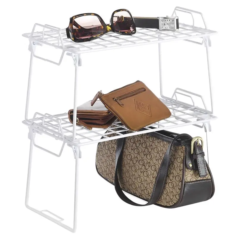 Whitmor 6023-3812 Stackable White Shelf Unit – Modular Design 1