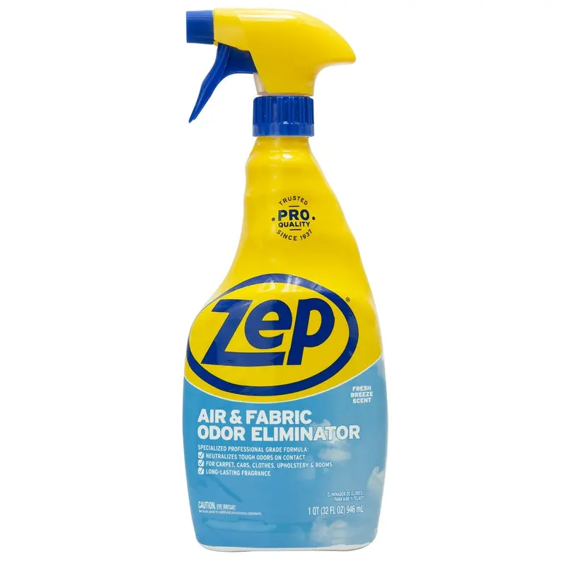 Zep Air & Fabric Odor Neutralizer – Non-Aerosol Freshener, 32 Oz Bottles (Case Of 12) 1