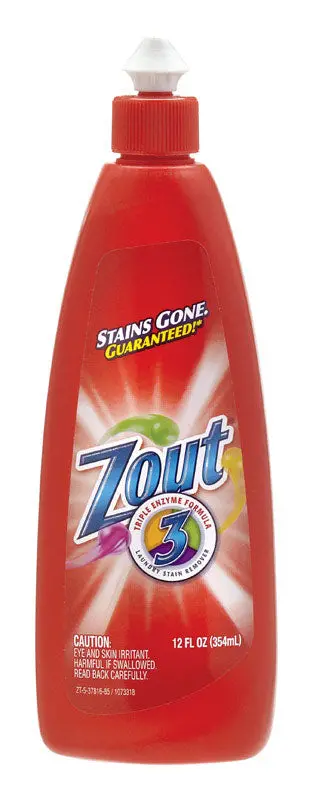 Zout Liquid Stain Remover For Clothes – 12 Oz Bottle (Case Of 12) 1