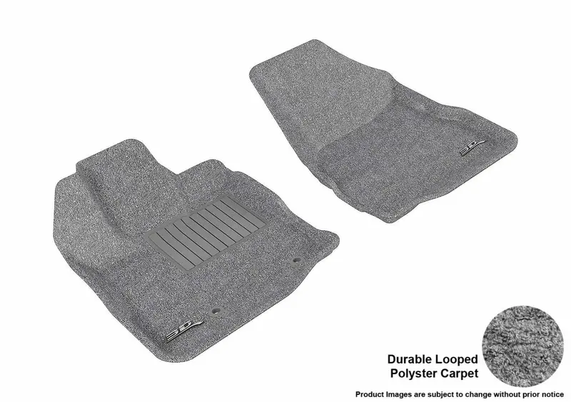 3D Maxpider Classic Gray Floor Mat Set – 2-Piece Front Interior Protection 1