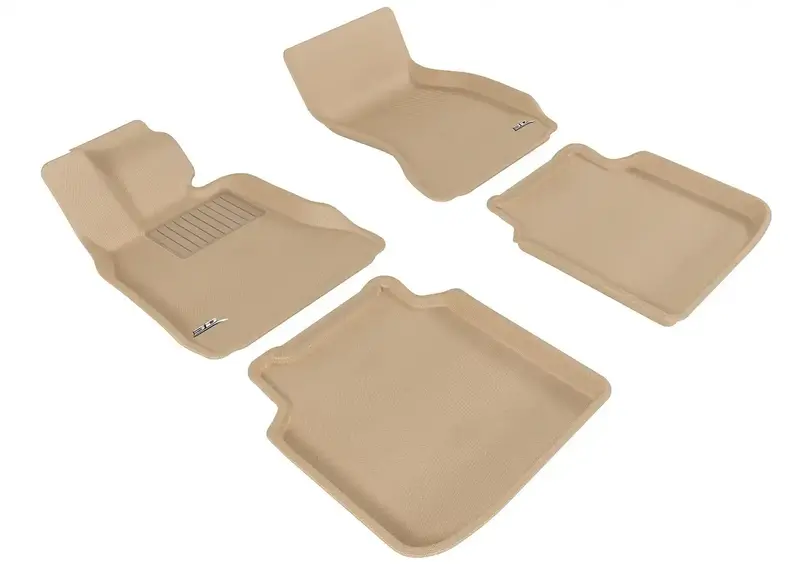 3D Maxpider Kagu Floor Mat Set (Tan, 4-Piece) – Front & Rear All-Weather Protection (Limited Stock) 1