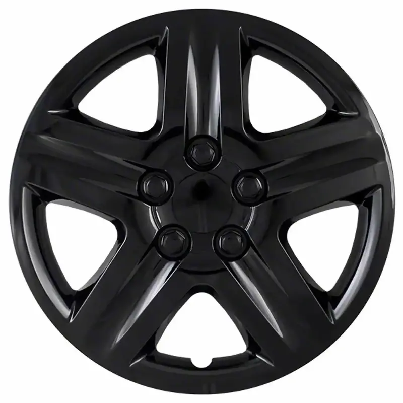 Coast To Coast Iwc43116Blk 16" Gloss Black 5-Spoke Wheel Covers – Spring Steel Clip Set (4-Pack) 1