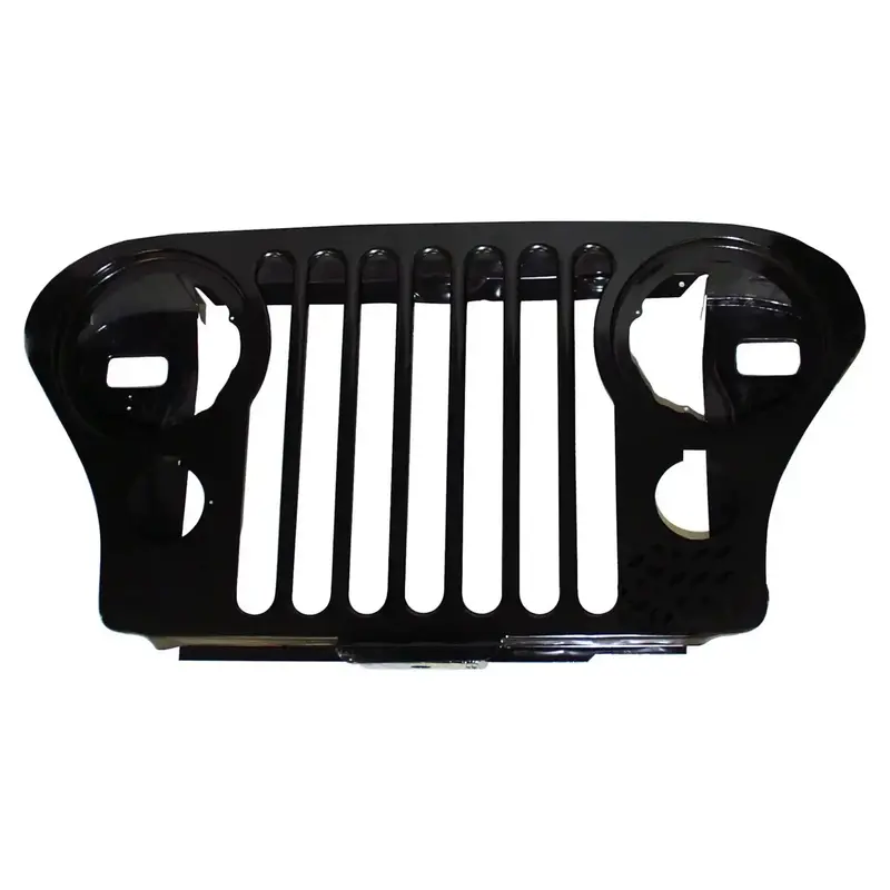 Crown Automotive J5752656 Replacement Grille For Jeep – Black With Integrated Parking Lamp (2-Screw Mount) 1