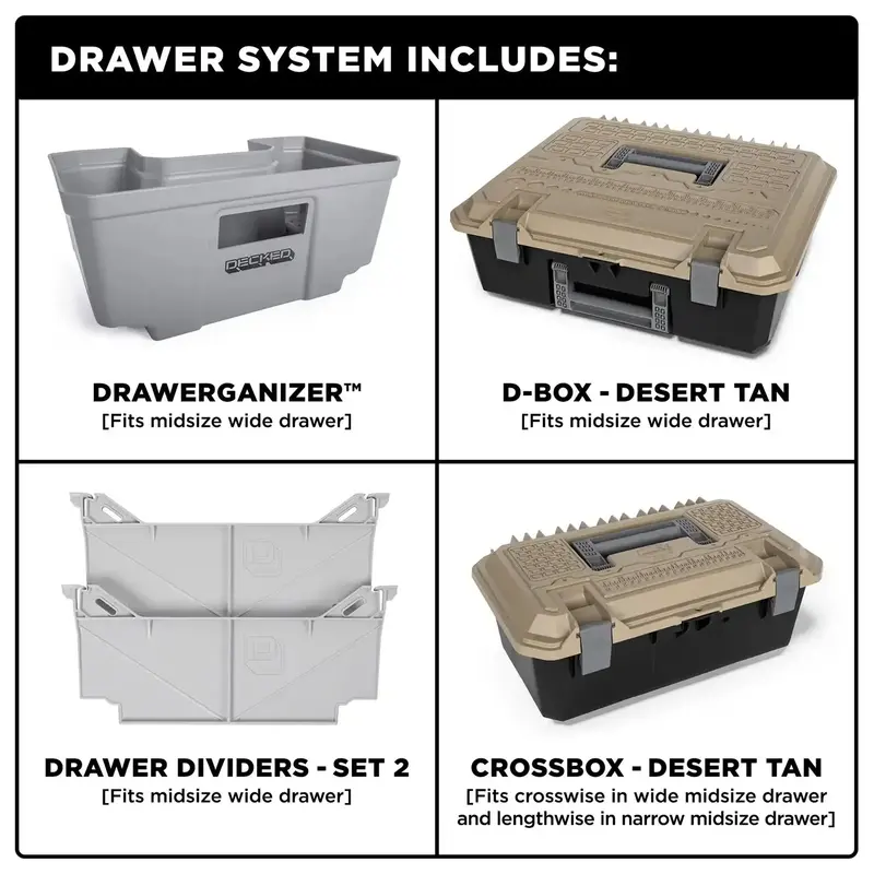 Decked Mn9 Modular Truck Bed Storage System – Heavy-Duty Aluminum Drawer Platform 1